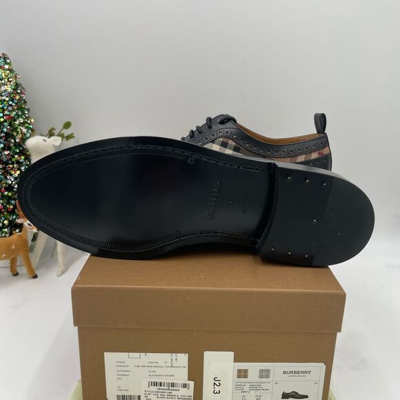 Men’s Burberry vintage check Oxford size 45 made in Italy - Picture 5 of 7